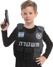 בי מגניב וסט שוטר לוחם ישראלי לילדים