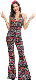 בי מגניב תחפושת היפית פרחונית לאישה