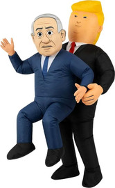 בי מגניב תחפושת מתנפחת טראמפ חוטף את ביבי לנוער ומבוגרים