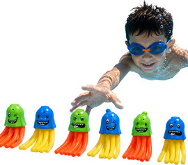 בי מגניב משחק צלילה 6 תמנונים לבריכה