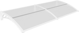 Garden Top גגון גשם לדלת/חלון דגם קנדה P לבן