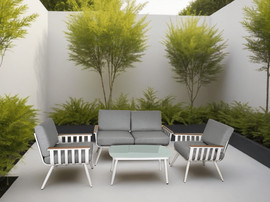 Playa מערכת ישיבה אלומניום דו מושבית דגם אנגליה שמפניה