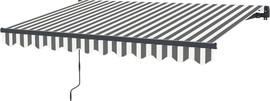 Garden Top סוכך זרועות מתקפל דגם אסיה F - פסים