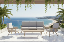 Playa מערכת ישיבה אלומיניום דגם סהר