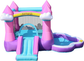 Doctor Dolphin מתקן קפיצה מתנפח עם מגלשה דגם A82078