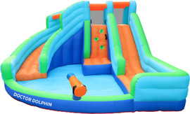 Doctor Dolphin מתקן מתנפח עם מגלשות כפולות דגם DD-73002