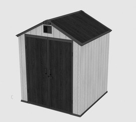 Garden Top מחסן פלסטיק KingCenter 6X6 PRO