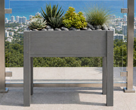 Garden Top אדנית מוגבהת מעץ דגם נורית