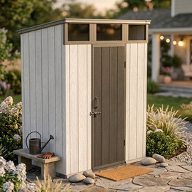 Garden Top מחסן פלסטיק KingCenter PENT 6X4