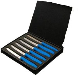 Boker Solingen סט שישה סכיני מטבח רב תכליתיות בצבע כחול
