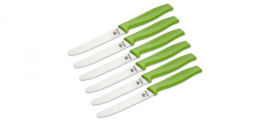 Boker Solingen סט שישה סכיני מטבח רב תכליתיות בצבע ירוק