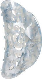 Titania Solingen מינימליזם מנצח: קליפס שיניים אקרילי בגוון אפור מבריק (9.5 ס"מ)