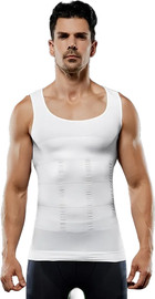 סטארט הום גופיית חיטוב לגברים Compression Shaper – חולצת ספורט מחטבת לתמיכה ביציבה, עיצוב הבטן והידוק החזה מידה S