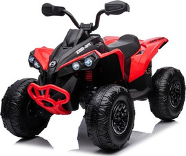 מאמא יוקרו טרקטורון CAN AM + שלט להורים 12V אדום