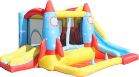 Doctor Dolphin מתנפח לחצר טירת טילים מגלשה ובריכה דגם  NT-062113