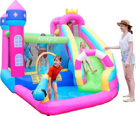 Doctor Dolphin מתנפח מים גדול טירת הנסיכות 83002