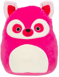 Squishmallow בובת כרית רכה לוסיה הלמורה הורודה 20 ס"מ