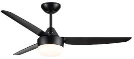 Semicom מאוורר תקרה "CCT 18w BALCONY 48 עם שלט-שחור Semicom SM-1082B/18CT