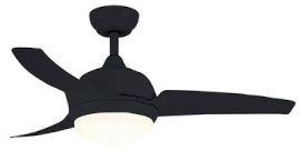 Semicom מאוורר תקרה "PARISLED 42 שחור SEMICOM CCT 25W SM-1017B/CT