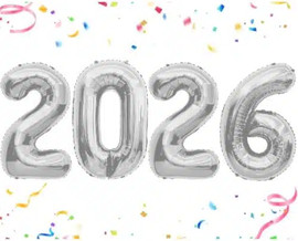 מסיבלנד סט בלונים 2026 ענק-צבע כסף