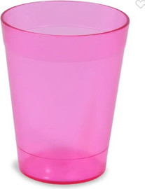 מסיבלנד כוסות פלסטיק ורוד קריסטל-10 יחידות