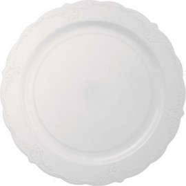 מסיבלנד צלחות לבן וינטאג' בינוני-10 יחידות