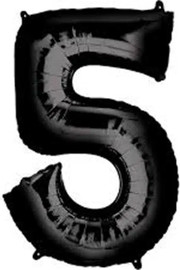 מסיבלנד בלון מספר 5-צבע שחור