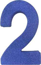 מסיבלנד מרכז שולחן מספר 2-כחול נצנצים