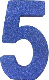 מסיבלנד מרכז שולחן מספר 5-כחול נצנצים