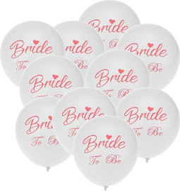 מסיבלנד זר בלונים לבן bride to be