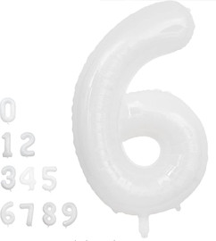 מסיבלנד בלון מספר 6 - לבן