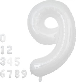 מסיבלנד בלון מספר 9 - לבן