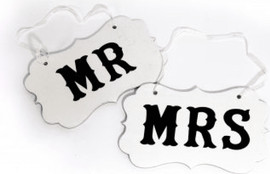 מסיבלנד שלטים MR MRS לצילומים