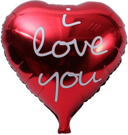 מסיבלנד בלון לב אדום I LOVE YOU