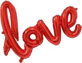 מסיבלנד בלון LOVE אדום לאוויר  (ניפוח עצמי)