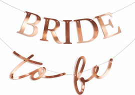 מסיבלנד שלט bride to be רוז גולד מפואר
