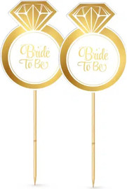 מסיבלנד קיסמי טבעת BRIDE TO BE זהב-6 יחידות