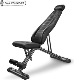 DNA Comfort ספת כושר מתכווננת ומתקפלת מקצועית לבית כולל רצועות התנגדות