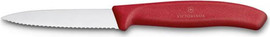 Victorinox סכין ירקות משוננת אדום להב שפיץ Victorinox 10cm