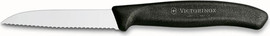 Victorinox סכין ירקות משוננת שחור להב שפיץ Victorinox 10cm
