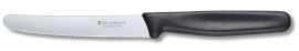Victorinox סכין ירקות משונננת שחור להב עגול Victorinox 11cm