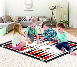 PlaySmart משחק שש בש גדול לחצר ולבית 80×70 ס”מ - משחקי ענק