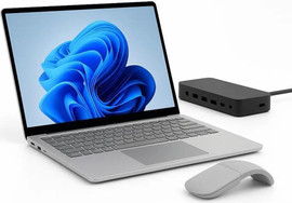 MICROSOFT מחשב נייד Microsoft Surface Laptop Copilot+ PC + Surface Thunderbolt 4 Dock + Arc Mouse