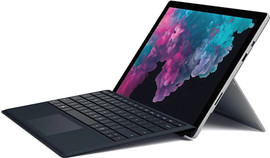 MICROSOFT מחשב נייד Microsoft Surface Pro 6 (Platinum) 12.3” PixelSenseTM Display Intel i5-8250U, 8GB RAM 128GB SSD, 802.11 a/b/g/n/ac and  Bluetooth Wireless 4.1, Windows 10 Home + Type Cover