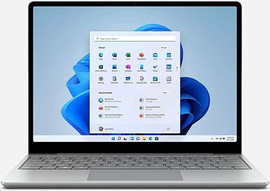 MICROSOFT מחשב נייד Microsoft Surface Laptop Go - 12.4" Touchscreen - Intel Core i5 - 8GB Memory - 256GB SSD - Platinum (THJ-00001)