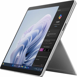 MICROSOFT מחשב נייד Microsoft Surface Pro 10 Tablet - 13" PixelSense Flow Display - Intel Core Ultra 7 165U (1.7GHz) - 32 GB - 512 GB SSD - Windows 11 Pro - 5G Cellular - Wi-Fi 6E - BT 5.3 - Platinum (EP2-17627)