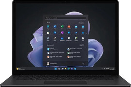 MICROSOFT מחשב נייד Microsoft Surface Laptop 5 15" Touch 16GB 512GB SSD Core i7-1255U 1.7GHz WIN11H, Matte Black