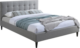 Home Decor מיטת רחבה 120x190 מרופדת בד עם ראש מיטה מעוצב HOME DECOR דגם ארט-120