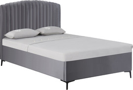 Home Decor מיטה רחבה לנוער 120x190 מרופדת בד רחיץ עם ארגז מצעים מעץ HOME DECOR דגם גילי