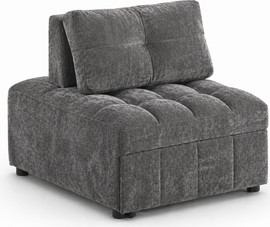 Home Decor כורסא נפתחת למיטת יחיד עם ראש מתכוונן דגם ליקר – אפור